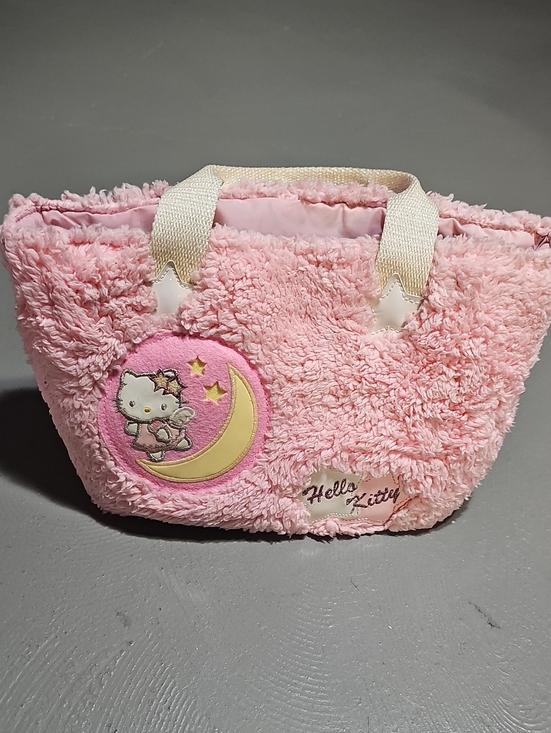 Sanrio Handbags - Hello Kitty Rare Pink Angel Stars & Moon Sanrio 2004 Plush Vintage Hand Bag